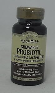 Windmill Probiotic Lactose Free Berry Chewables (Жевательные таблетки) - 100 Count WINDMILL HEALTH PRODUCTS LLC