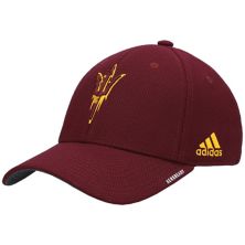 Мужская кепка adidas Maroon Arizona State Sun Devils 2021 Sideline Coaches AEROREADY Flex Hat Adidas