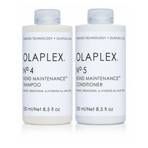 Olaplex No. 4 Bond Maintenance Shampoo and No. 5 Bond Maintenance Conditioner Set For All Hair Types, 8.5 oz Each Olaplex