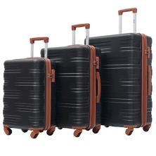 Merax Hardshell Luggage Sets 3 Pcs Spinner Suitcase With Tsa Lock Lightweight Merax