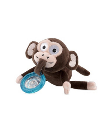 Calming Natural Flex Snuggleez Pacifier with Plush Animal, Monkey NUBY
