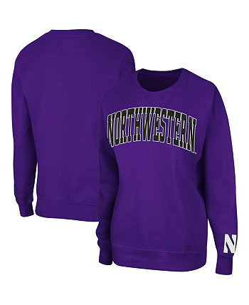 Женский фиолетовый пуловер Northwestern Wildcats Campanile Pullover Sweatshirt Colosseum