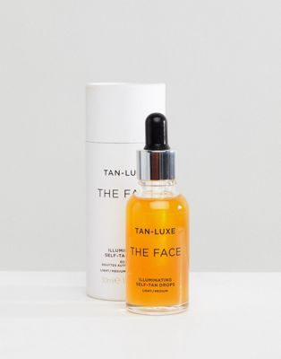 Tan-Luxe The Face Осветляющие капли для автозагара – светлый/средний, 1,01 унции TAN-LUXE