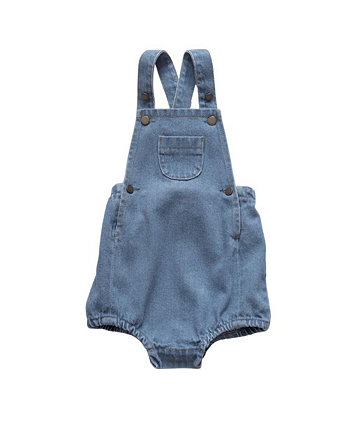 Baby Boy and Baby Girl Cotton Denim Stone Romper The Simple Folk
