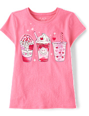 Girls Valentine's Day Milkshake Graphic Tee The Children`s Place