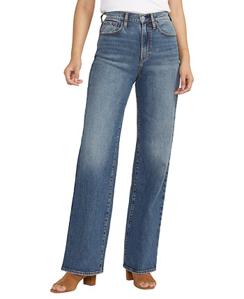 Женские джинсы с завышенной талией и брючными штанинами Silver Jeans Co.