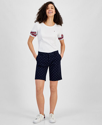 Women's Hollywood Mid Rise Dot Print Shorts Tommy Hilfiger