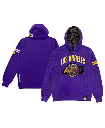 Мужская и женская пуловерная толстовка с капюшоном NBA x Purple Los Angeles Lakers Culture & Hoops Two Hype