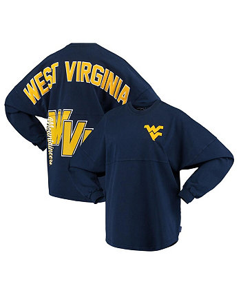 Женская темно-синяя футболка West Virginia Mountaineers Loud n Proud Spirit Jersey