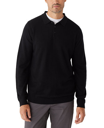 Мужской свитер-поло с длинными рукавами из мериносовой шерсти FRANK AND OAK