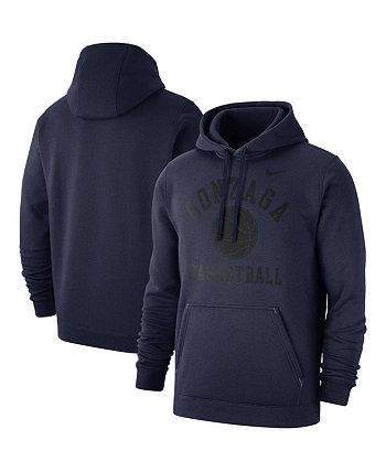Мужской темно-синий флисовый пуловер с капюшоном для баскетбольного клуба Gonzaga Bulldogs Nike