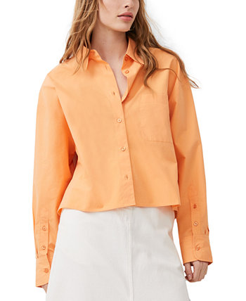 Women's Alissa Cotton Cropped Shirt French Connection