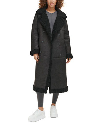 Женское длинное пальто на пуговицах с отделкой из искусственной овчины Levi's®