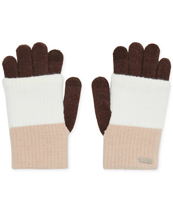 Зимние перчатки Steve Madden Women's Color-Blocked Long Cuff Magic Gloves Steve Madden