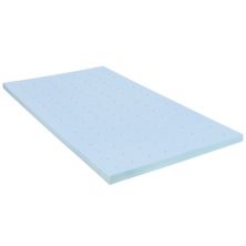 Emma and Oliver 2 Inch Gel Infused Cool Touch CertiPUR-US Certified Memory Foam Topper Emma+Oliver