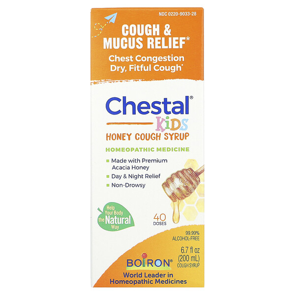 Chestal Honey, Детское средство от кашля и заложенности в груди, 6,7 жидких унций Boiron
