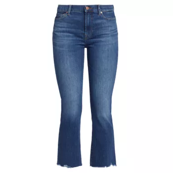 Расклешенные джинсы узкого кроя с высокой талией 7 For All Mankind