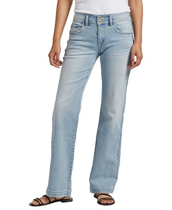 Женские джинсы Suki со средней посадкой и брючными штанинами Silver Jeans Co.