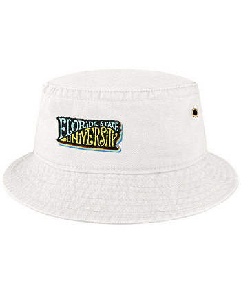 Мужская белая шляпа-ведро семинолов штата Флорида с цветными волнами для пляжного клуба League Collegiate Wear