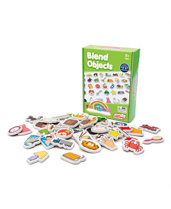 Magnetic Learning Foam-Like Blend Objects Educational Learning Set, 40 Pieces Junior Learning