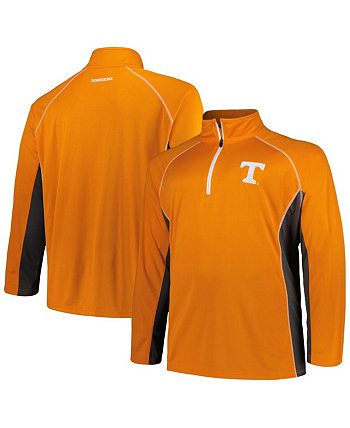 Мужская оранжевая куртка Tennessee Volunteers Big and Tall с молнией в четверть реглан Profile