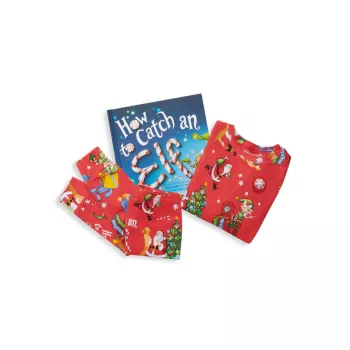 Little Boy's Three-Piece How To Catch An Elf Christmas Book &amp; Pajama Set BOOKS TO BED