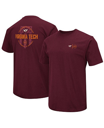 Мужская темно-бордовая футболка Virginia Tech Hokies OHT в военном стиле с признательностью Colosseum