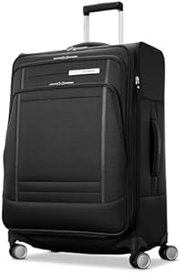 Samsonite UpLIFT 20" Lightweight Softside Carry-On Luggage with Spinner Wheels - Expandable - Airline-Approved, Polyester Soft Suitcase for Ultra Light Travel - Black Samsonite