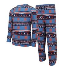 Men's Concepts Sport Navy Detroit Tigers Knit Ugly Sweater Long Sleeve Top & Pants Set Unbranded