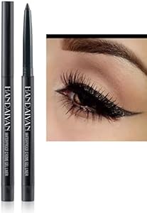 eyeliner pencil retractable eyeliner creamy pigmented smudge proof eye liner pen Shimmer Black ONarisae