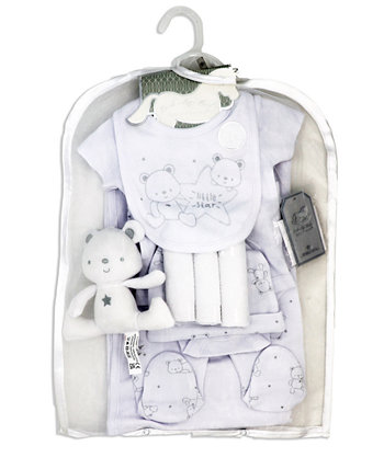 Baby Boutique Baby Boys или Baby Girls Bear Layette Gift, набор из 10 предметов Rock-A-Bye Baby Boutique