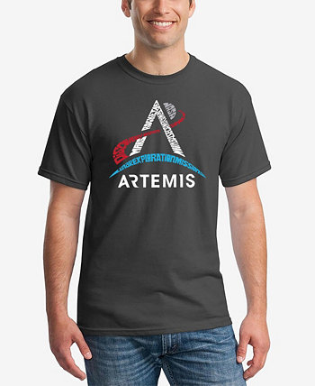Мужская Хлопковая Футболка LA Pop Art с Логотипом Artemis NASA LA Pop Art