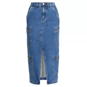 Джинсовая юбка-карго Hudson Jeans