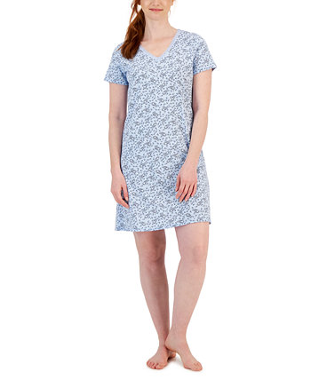 Женская хлопковая пижама Essentials с кружевной отделкой, созданная для Macy's Charter Club