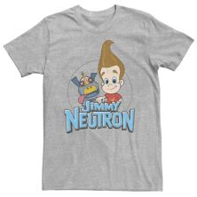 Футболка Big & Tall Nickelodeon Jimmy Neutron Goddard Title с винтажным плакатом Nickelodeon