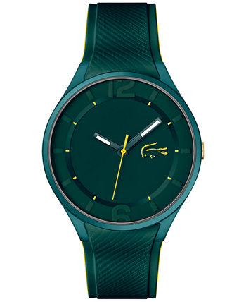 Men's Ollie Green Silicone Strap Watch 44mm Lacoste