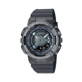 Casio Wr20bar Серая нержавеющая сталь с IP-покрытием &amp; Часы с ремешком из смолы G-Shock