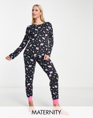 Пижамный комплект с длинными рукавами и манжетами для беременных Chelsea Peers Chelsea Peers