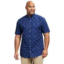 Big & Tall IZOD Classic Breeze Short Sleeve Woven Button-Down Shirt IZOD