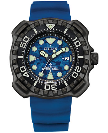 Мужские часы Eco-Drive Promaster Dive с синим ремешком, 47 мм Citizen
