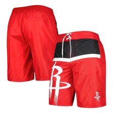 Men's G-III Sports by Carl Banks Red Houston Rockets Sea Wind Swim Trunks In The Style