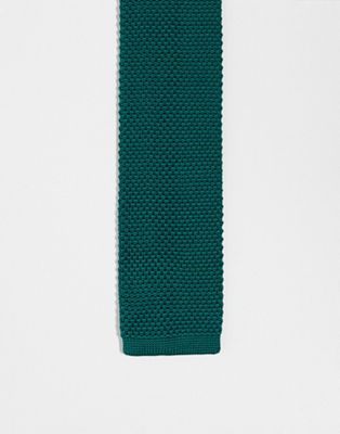 Зеленый вязаный галстук Twisted Tailor Twisted Tailor
