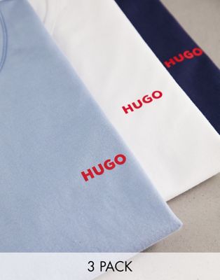 Набор из трех разноцветных футболок HUGO Bodywear HUGO BOSS