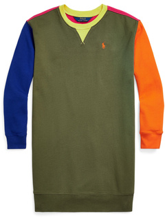 Color-Blocked Spa Terry Sweatshirt Dress (Big Kids) Polo Ralph Lauren