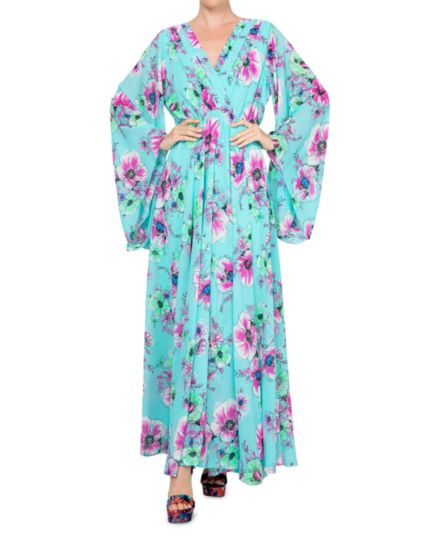 Платье макси Sunset с цветочным принтом и оборками Meghan LA