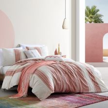 Swift Home Nenah Жаккардовое марлевое одеяло с вафельным переплетением в полоску и накладками Swift Home