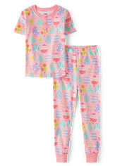 Girls Easter Egg Snug Fit Cotton Pajamas The Children`s Place