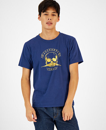 Men's Golden Skull Logo Graphic T-Shirt CRWTH