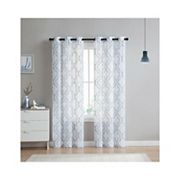 Kate Aurora 2 Piece Charlotte Clover Trellis Grommet Top Sheer Voile Window Curtain Panels Kate Aurora