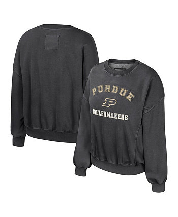 Женский черный свитшот-пуловер Purdue Boilermakers Audrey Colosseum
